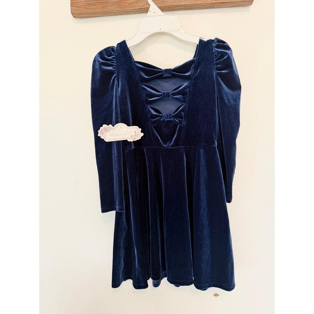 New Blossom Blvd girls dress velvet size 6 wedding church preppy summer chic y2k